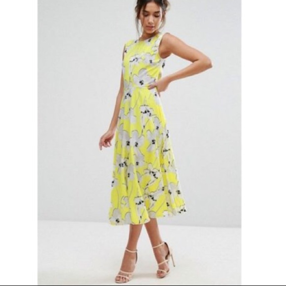 Every Cloud ASOS Floral Midi Dress - Picture 2 of 5